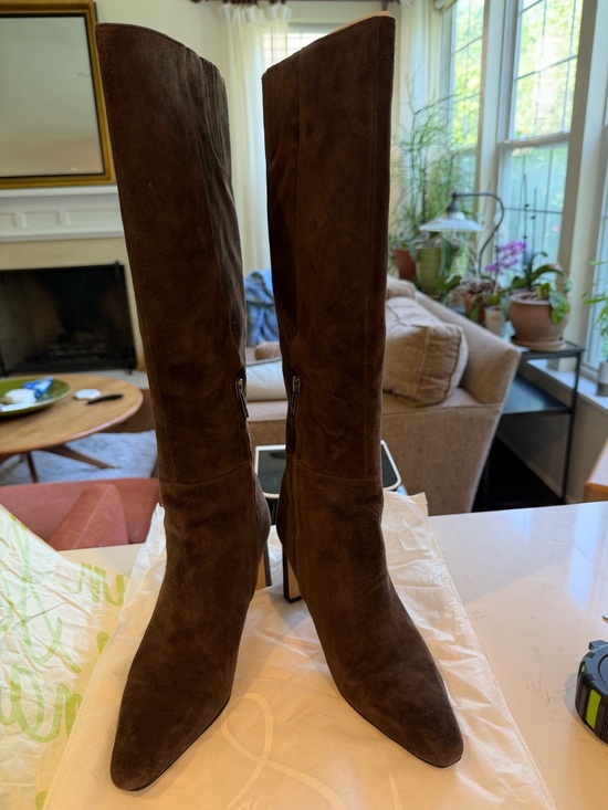 Sam Edelman Shoes - Sam Edelman Sylvia chocolate Brown Suede Knee-High Women's Boots